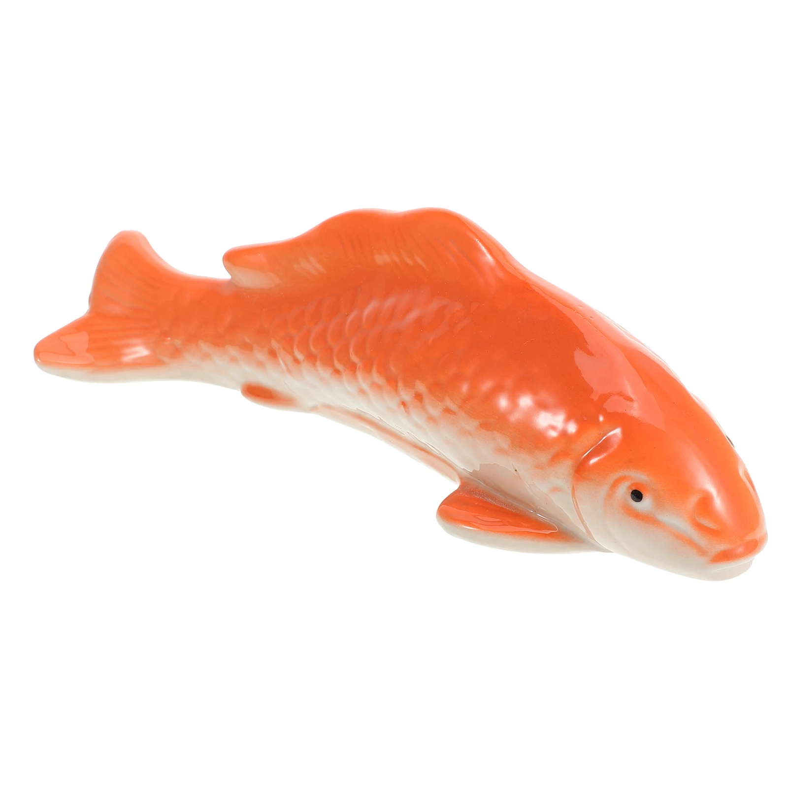

Attractive Goldfish Figurine Floating Fish Aquarium Ornament Durable Ceramic Underwater Desktop Decoration