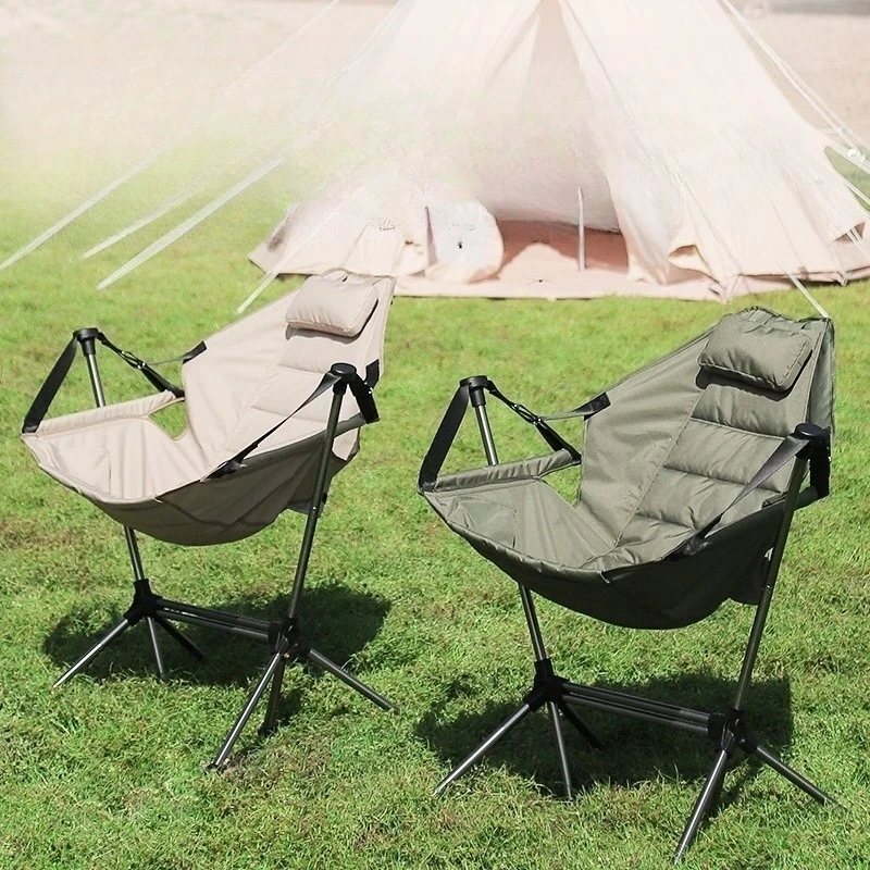 Para acampar En Plein Air En Alliage D Aluminio Chaises Pivotantes Pliables Portátil Respirante Plage Pêche Lociones