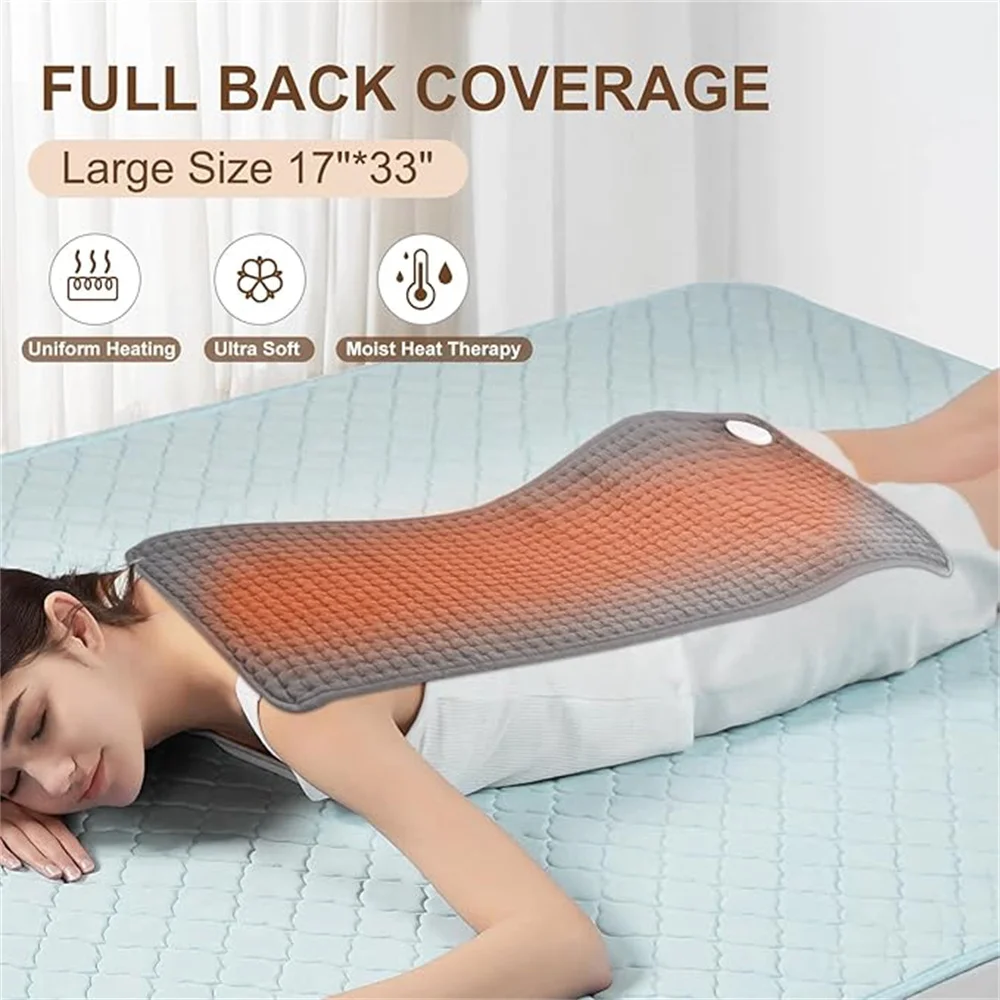 Electric Heating Pad 9-speed Adjustable Warm Body Blanket Heated Blanket Waist Back Leg Warming Mat with Intelligent Timing