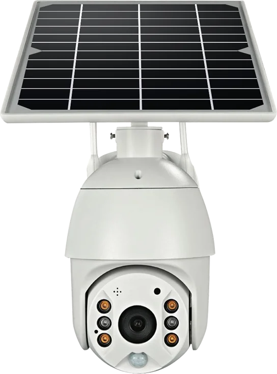 Q3 UBOX APP Surveillance Camera 4MP HD Solar Powered 10X Zoom 6-Section 18650 Battery WiFi 4G Support
