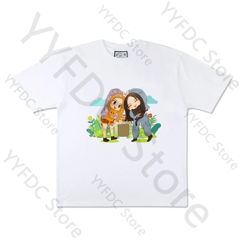 

Our Little Secret T Shirt Longorm Same Cartoon Print T-shirt Harajuku Men Women High Quality Summer Cotton Short Sleeve Tee Tops