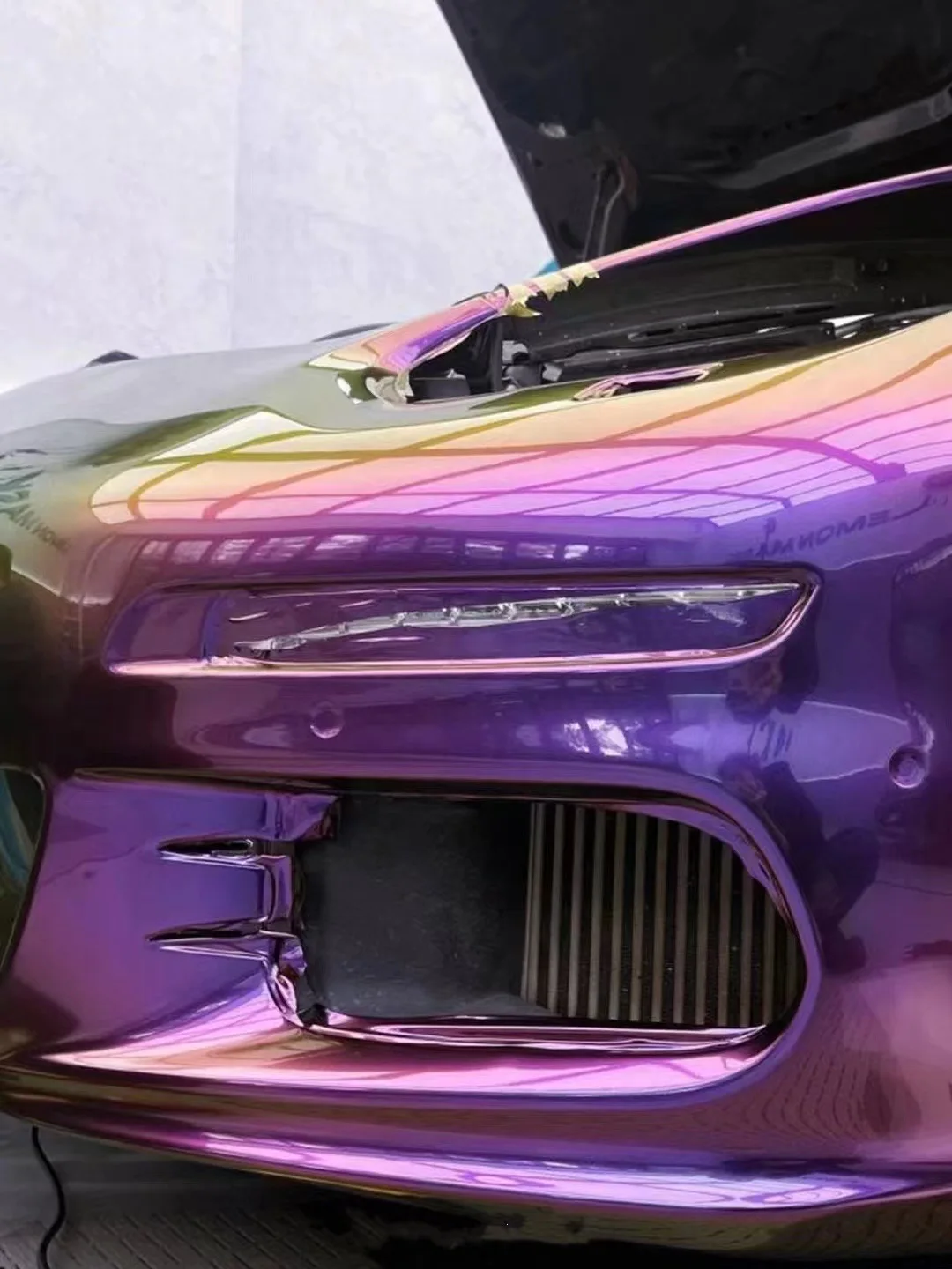 Bubble Free Pet Super lucido Camaleonte Colore viola Decorazione autoadesiva Rotolo di pellicola Veicolo Adesivo automatico Involucro per auto in vinile