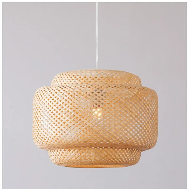 

Chinese bamboo chandelier restaurant living room dining attic decorative hand lamps