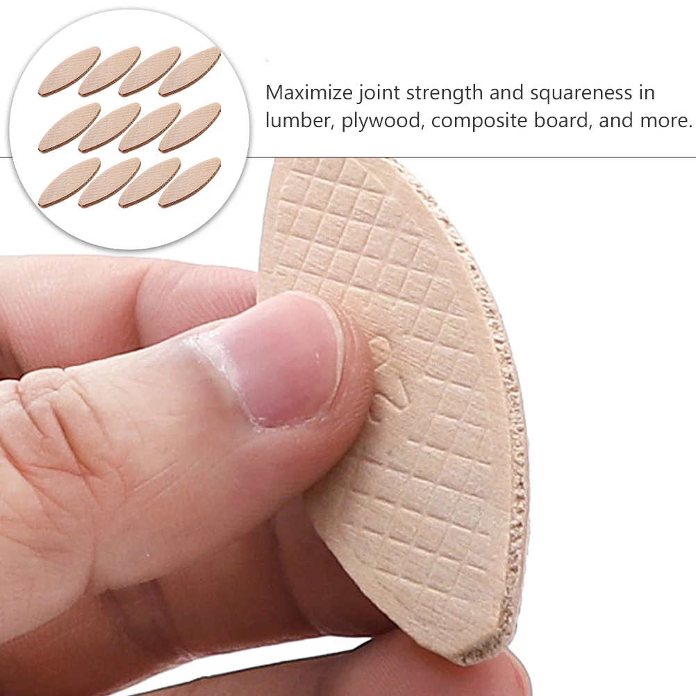 

100pcs Wood Biscuit Joining Kit Solid Wood Connection Board For Lumber Plywood Docking Tenon Machine Reinforcement Woodworking