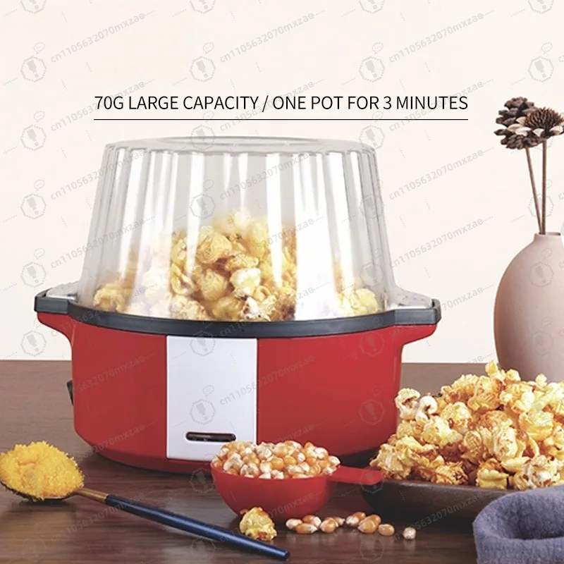 

Household automatic popcorn machine, fast popping and easy cleaning DIY popcorn machine