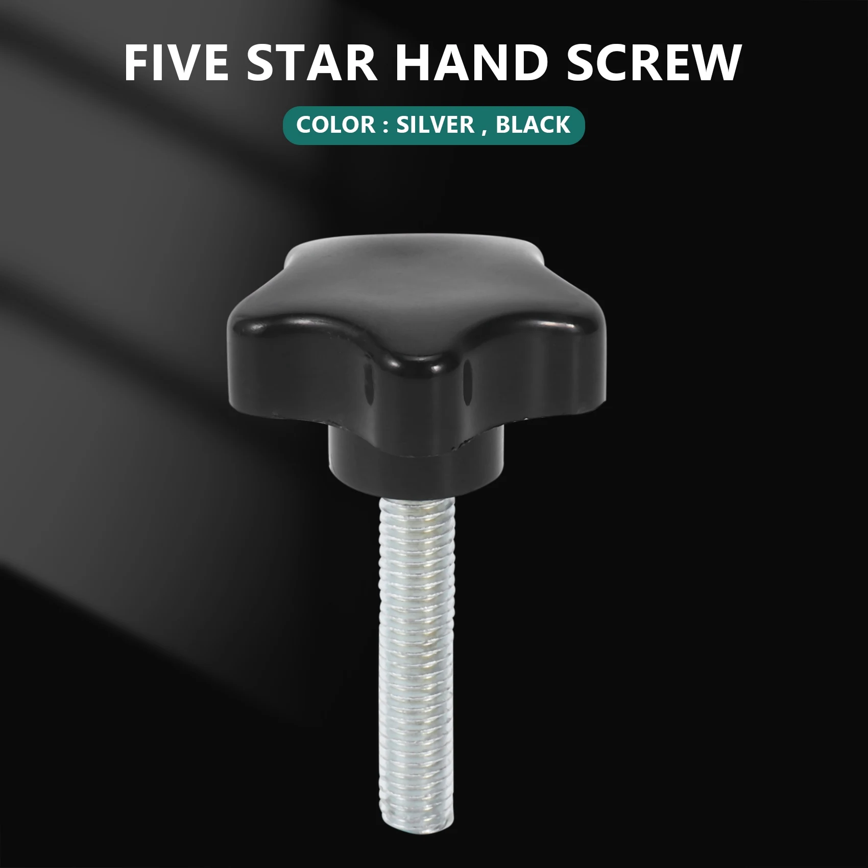 M8 x 40mm Screws Star Wing screw Clamp knob handle black