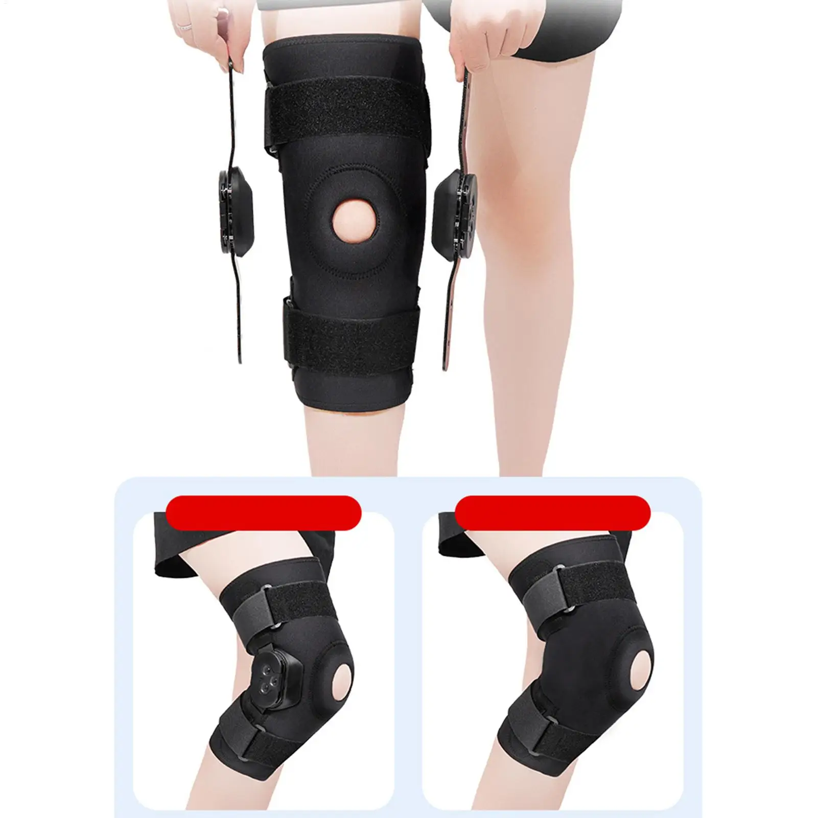 Manicotto di compressione per gambe Manicotto di supporto per ginocchio incernierato per esercizi Manicotto di compressione per gambe Delicato sulla pelle per adolescenti Ragazze Ragazzi