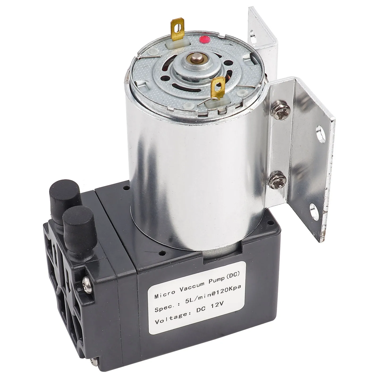 12V negative pressure vacuum pump, air pump with bracket 5L/min 65-120kpa