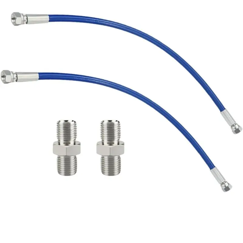 RMWIN-High Pressure Airless Sprayer Replacement Parts-Whip Hose& Connectors 1.65FT/50Cm For 490 495 595 390 395 Side Tube Access