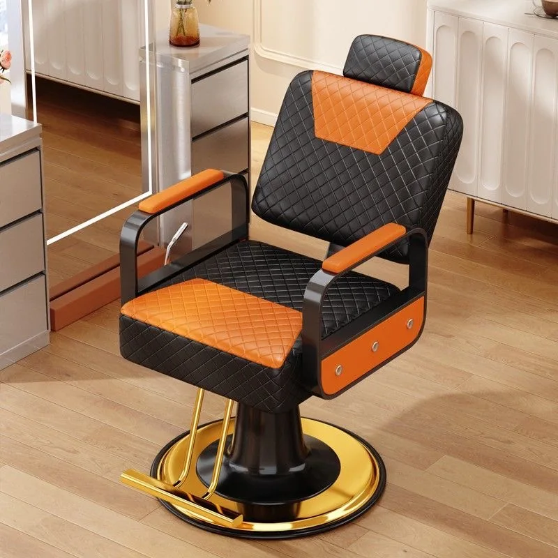 Classics Black Leather Hydraulic Pump Saloon Chair Retro Shaving Men's Beauty Salon Barber Chair For Sale