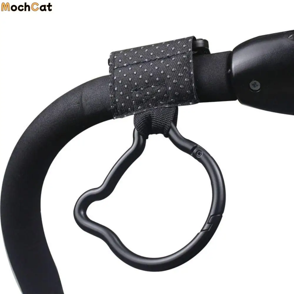 

Cute Cartoon Bear Baby Stroller Hooks Solid Color Cart Organizer Hanging Hook Stroller Accessories PU Stroller Accessories Pram