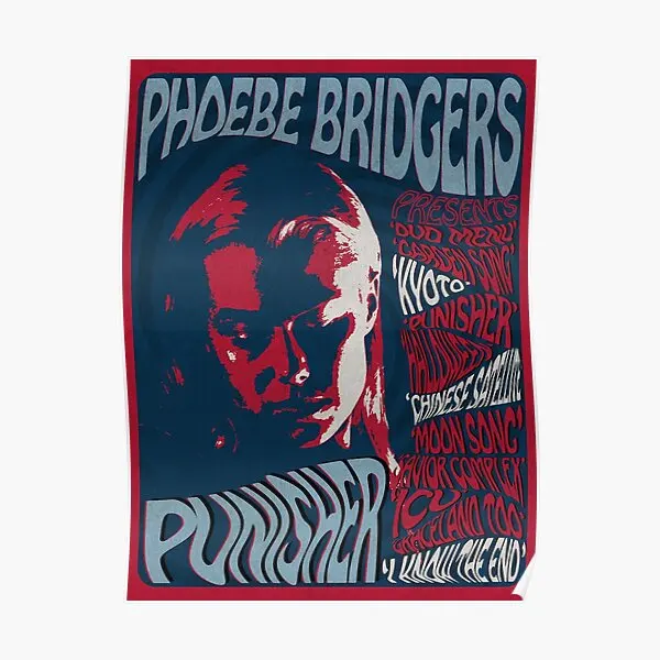 Phoebe Bridgers Psychedelic Punisher  Poster Home Print Picture Painting Art Decoration Decor Funny Mural Room Wall No Frame