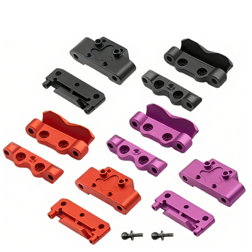 Front Bulkhead And Rear Pin Mounts Set Aluminum Meta For Losi Micro B Micro T Upgrades Parts Accessories Rc Car