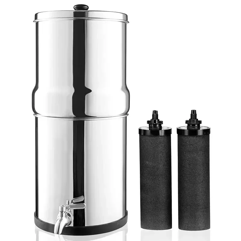 

New Model Portable Outdoor Camping Water Filter 304 Stainless Steel Gravity Water Purifier Filter