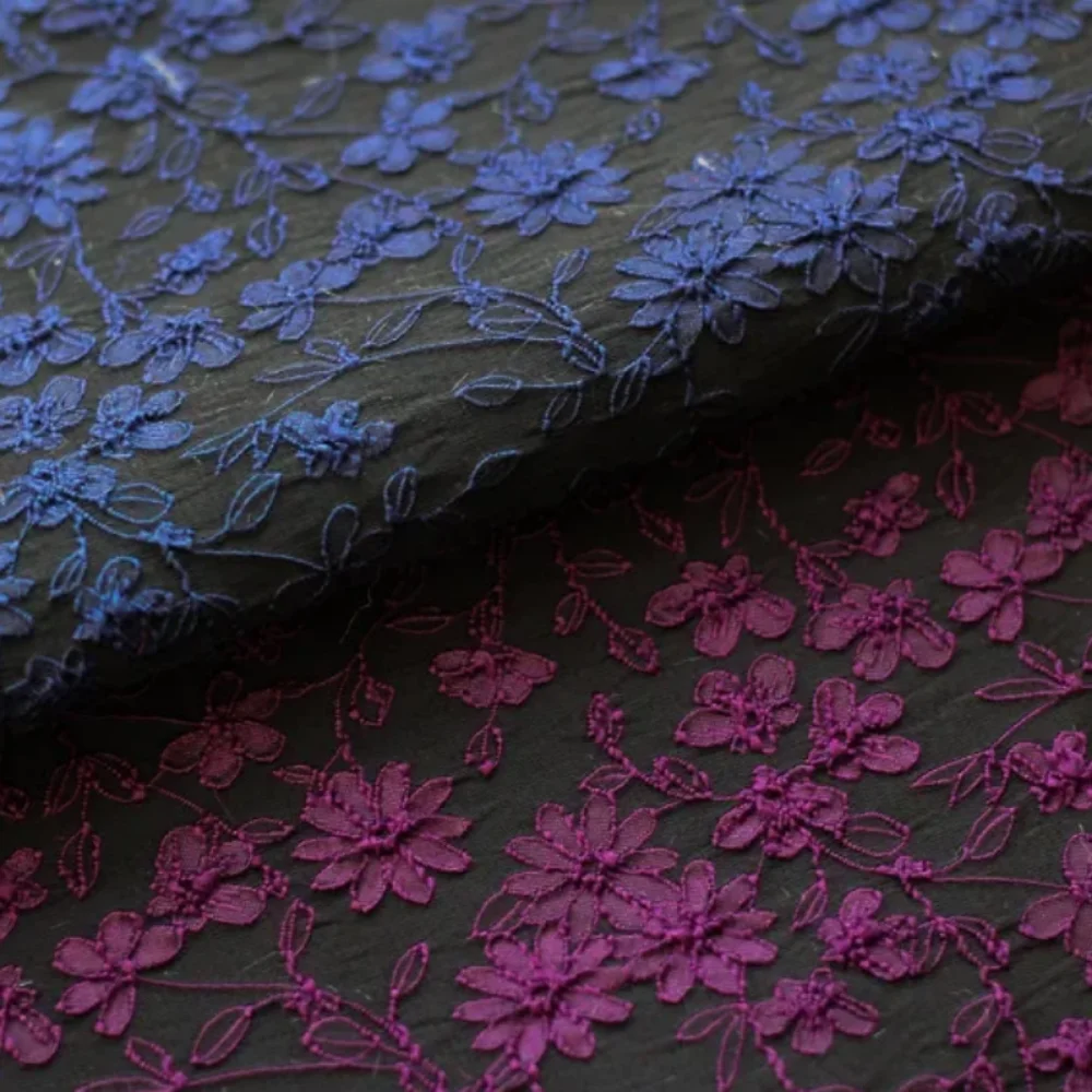 

Yarn-dyed Jacquard Fabric Autumn Small Floral Hem Multicolor Small Fresh Dress Shirt Suit Coat Fashion Sewing Cloth by the Meter