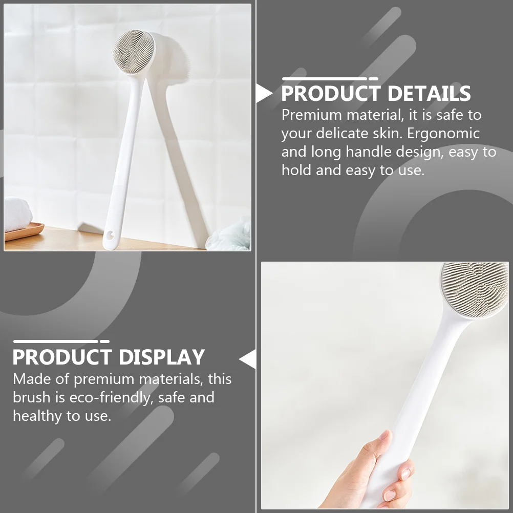 

1Pcs Body Bath Brush Durable Long Handle Exfoliating Scrubber for Adults Back Cleaning Shower Accessories Body