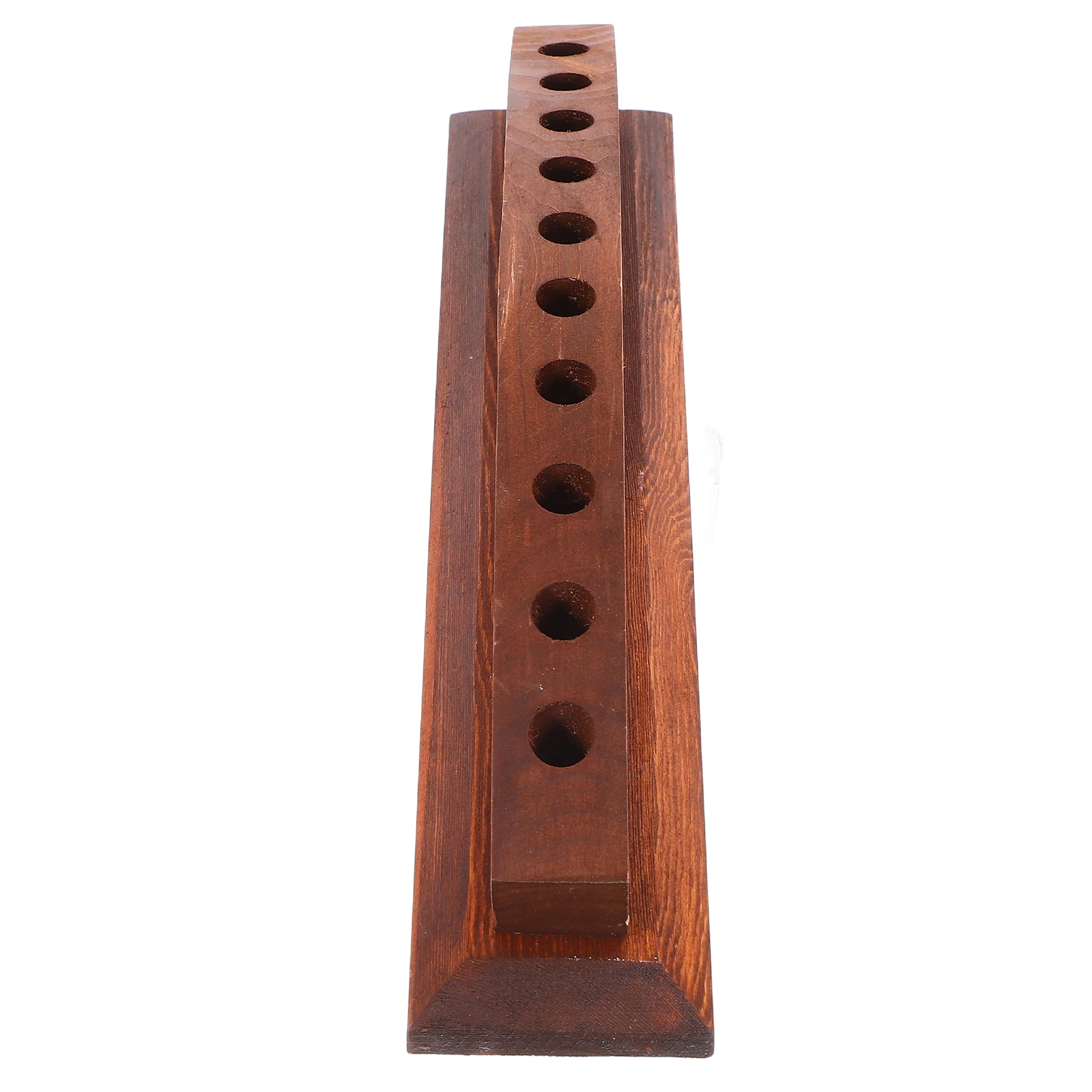 

Wooden Pen Holder Multihole Desk Organizer Material Stylish Simple Design Versatile Use Home Office Display Rack Pencil