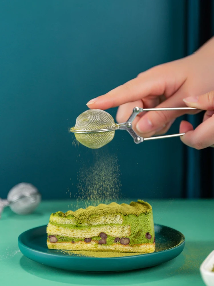 Stainless Steel Powder Spreader Ultra-Fine Leak-Proof Mesh Can Baking Matcha Sieve Cocoa Powder Sifter for Kitchen image 2