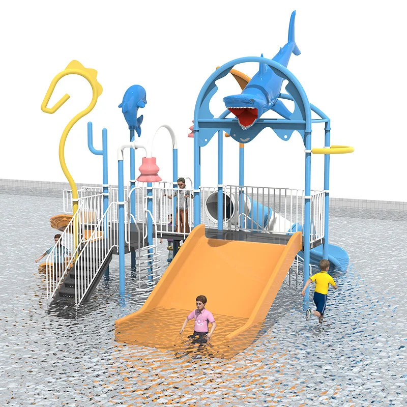 ia- Indoor Aqua Park Play Equipment Commercial Fiberglass and Plastic Water Slide Splash Water Park#