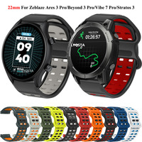 Strap For Zeblaze Vibe 7 Pro/Stratos 2 3 Watch Band Correa for Zeblaze Ares 3 Pro/Beyond 3/GTR3/GTS3 Plus 22mm Silicone Bracelet