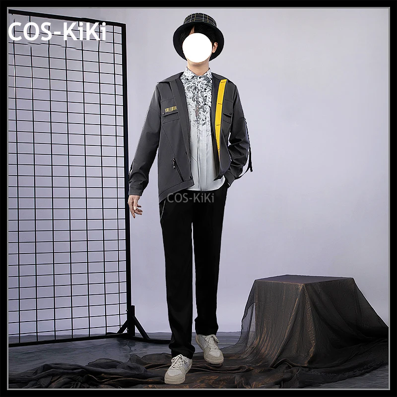 COS-KiKi Vtuber Fura Kanato New Clothes Game Suit Cool Handsome Uniform Cosplay Costume Halloween Party Role Play Outfit