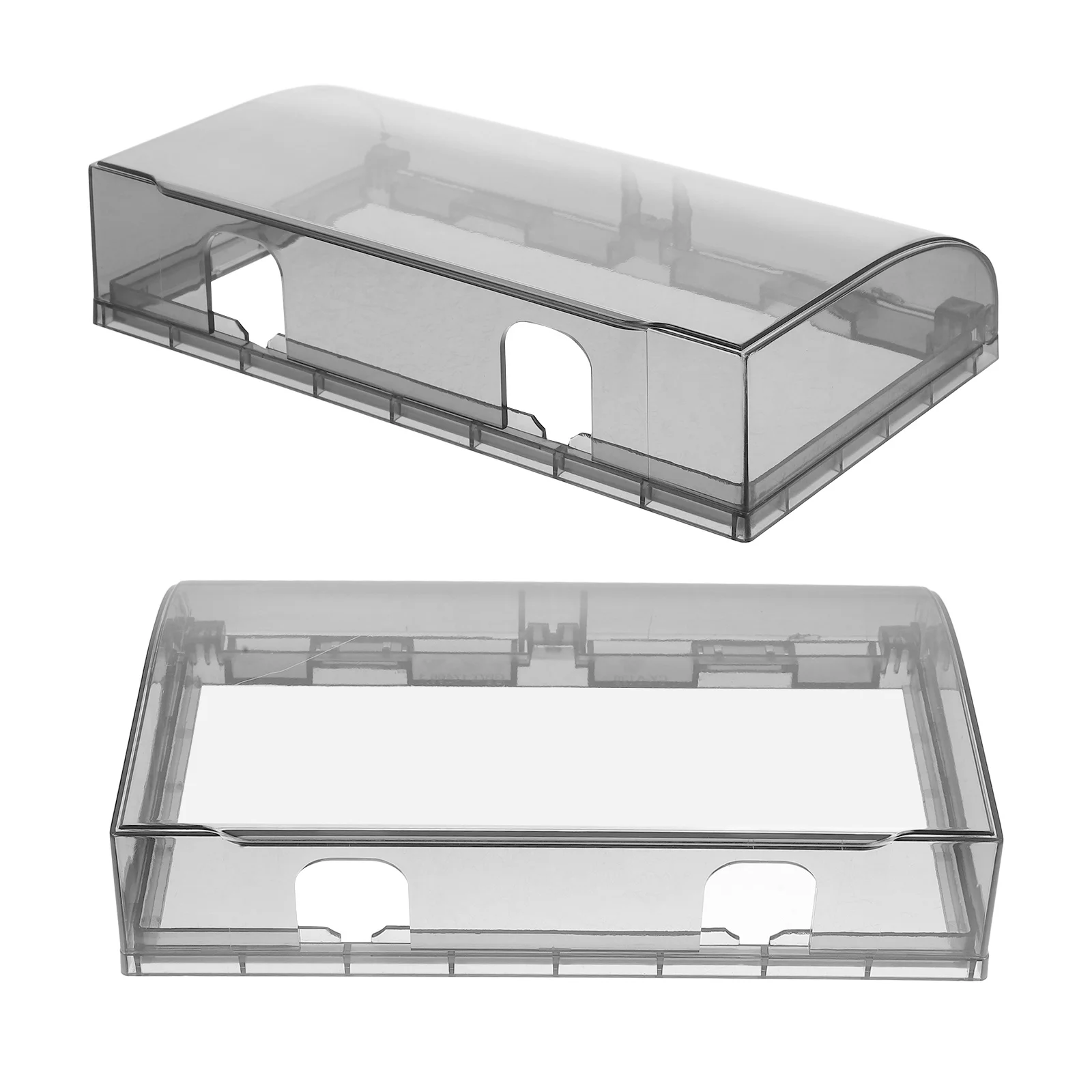 

2Pcs Waterproof Socket Outlet Covers Self-Adhesive Splash-Proof Wall Switch Protector Box for Kitchen Bathroom Electrical Outlet