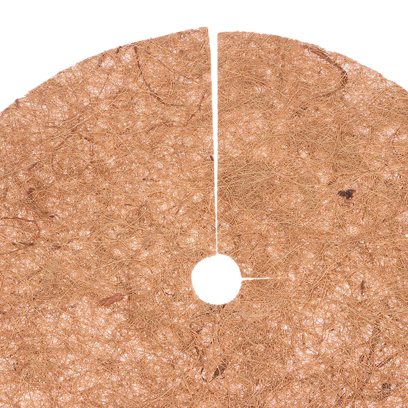 1Pc Natural Coconut Fiber Tree Mulch Mat Cover Protector 20/30/35/40cm Flower Pot Disc Pad Weed Control Warm Moisture Cushion