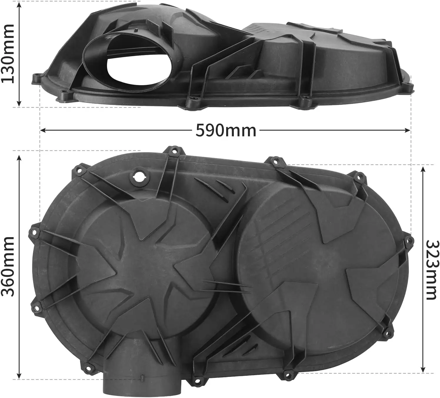 X3 Outer Clutch Variator Cover,  Fit for Can-Am Maverick X3 Max R RR 2017-2025, Replace OEM #420212508,720212508