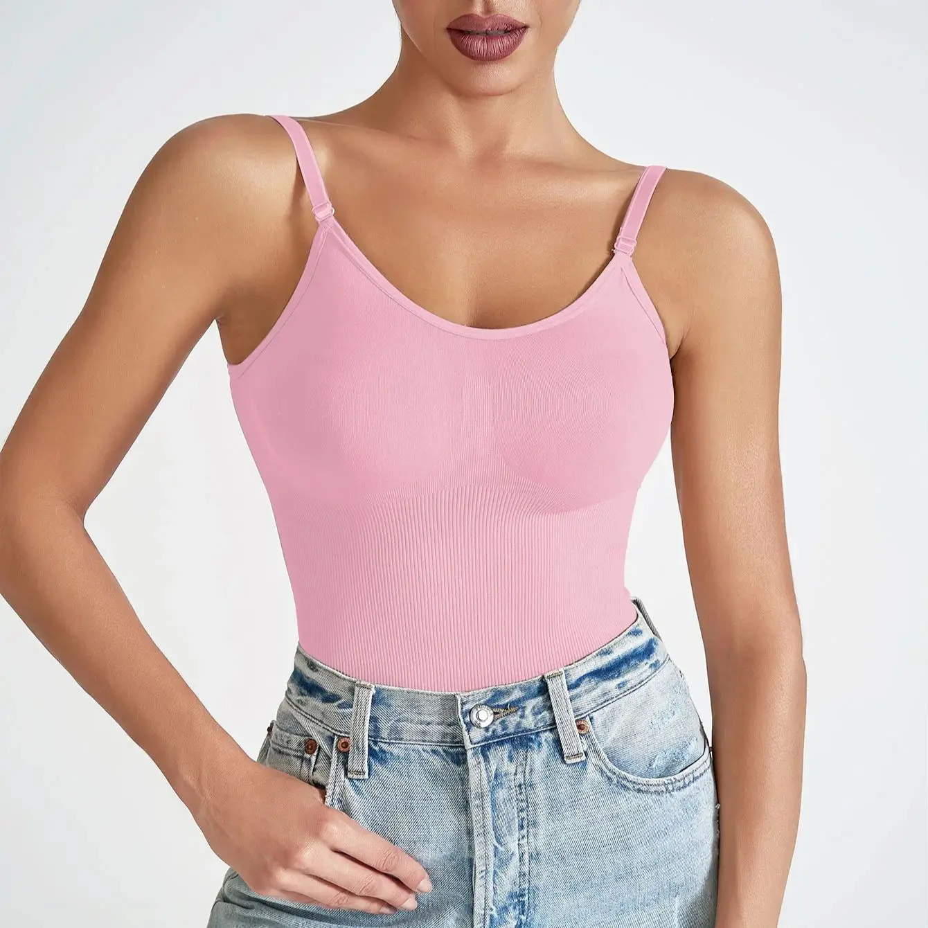 Bodysuit sem costura sem costas levantamento de bunda mais magro bodyshaper ajuste apertado tamanho grande feminino esportes shapewear abdômen controle roupa interior