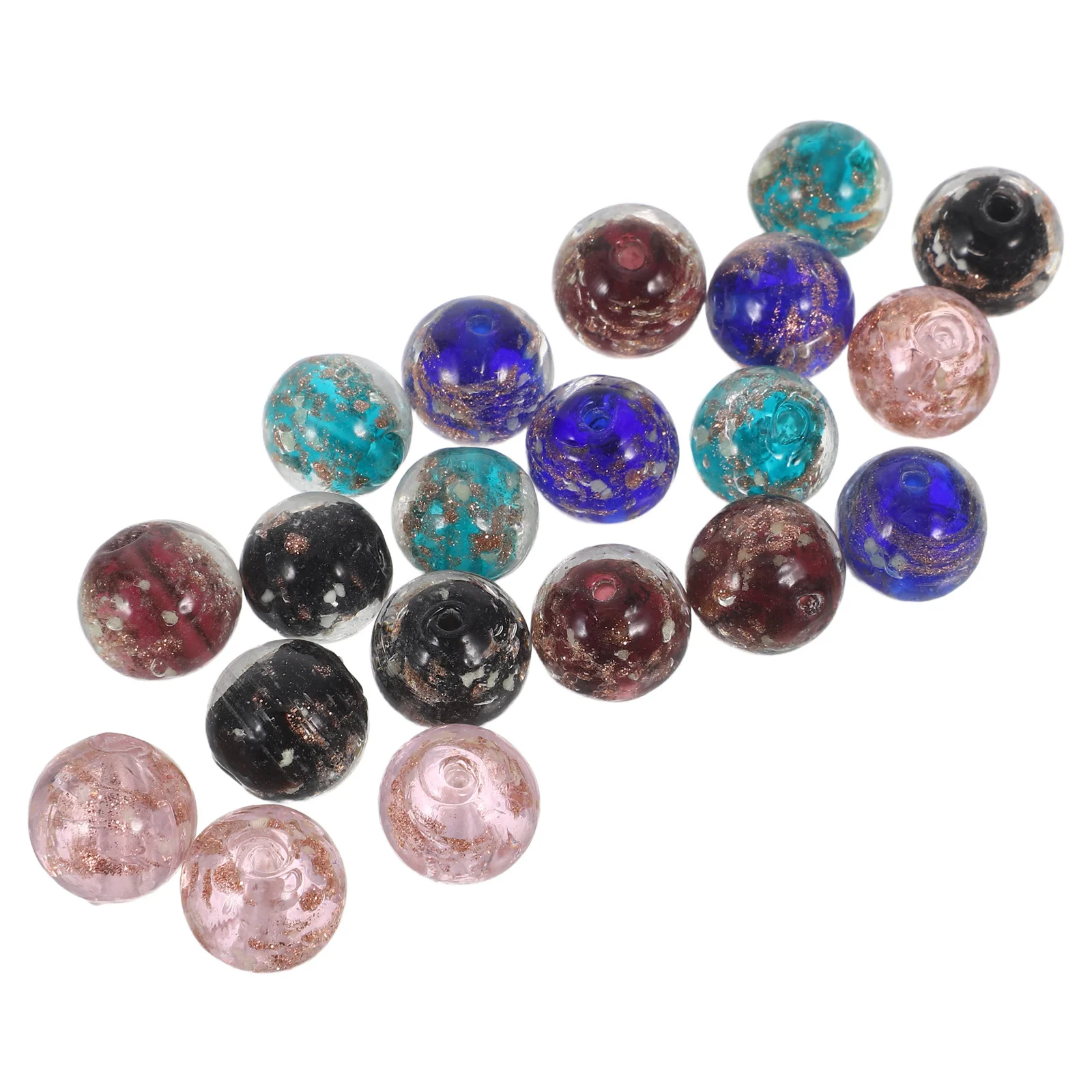 

20Pcs Glow in Beads Round 12mm Mixed Color Fluorescent Beads Jewelry Making DIY Craft Kit Beading Kits