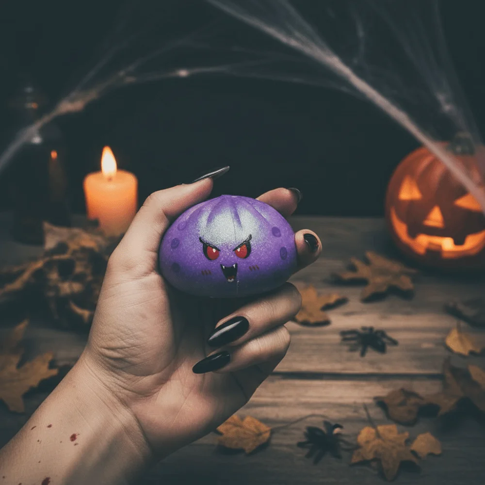 Slow Rising Dumpling Squeeze Baozi 3D Shaped Pumpkin Bun Squishy Lightweight Smooth Surface Spooky Soft TPR Party-favor