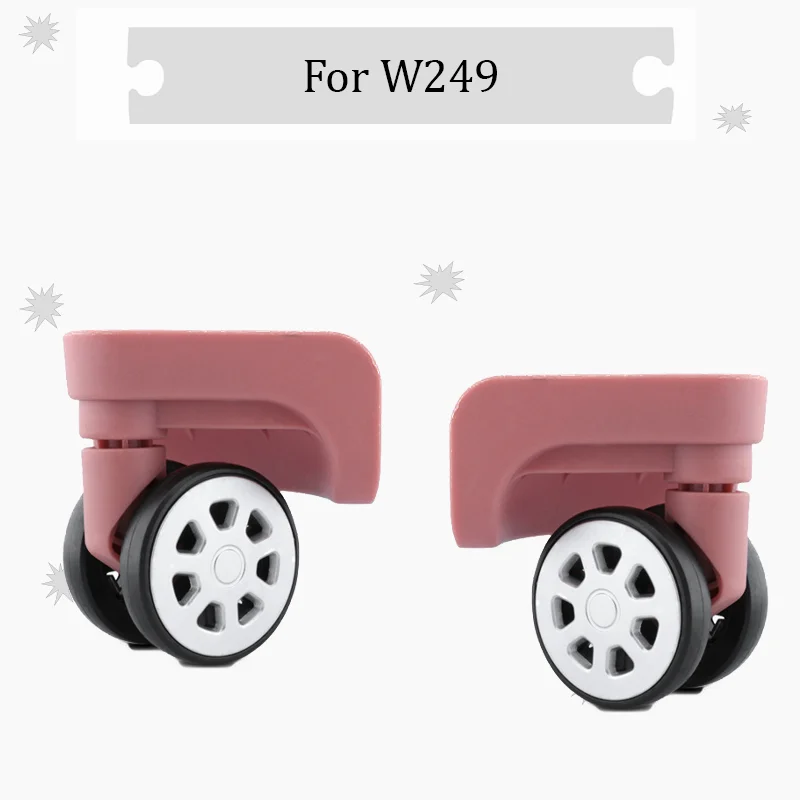 

For W249 High-Strength Luggage Wheel Replacement Ultra-Quiet Swivel Wheels Anti-Derailment Universal Suitcase Compatibility