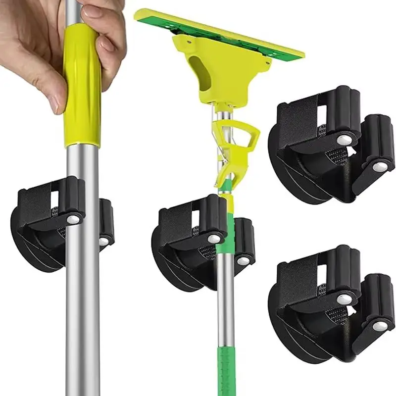 2/4pcs Cleaning Tools 43mm Heavy Duty Magnetic Mop Broom Holder, Strong Wall Mount, Cleaning Tools,D1.69 ”