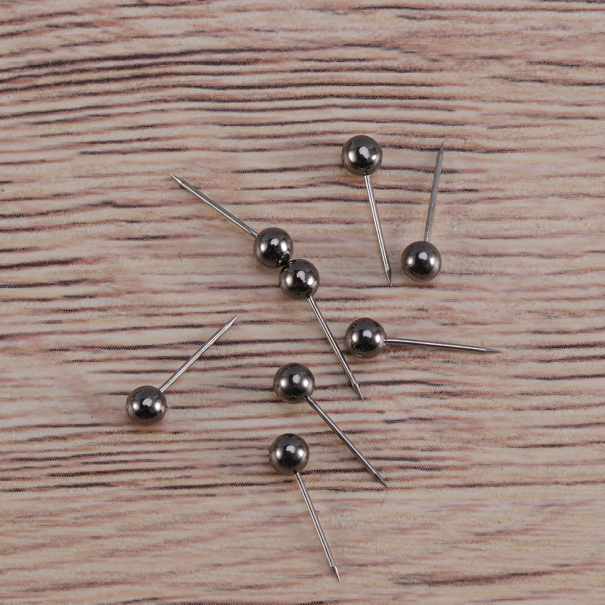 Plastic Pin Black Map Push Pins Thumb Tacks for Flags Photo Holder Bulletin Board Travel Cork