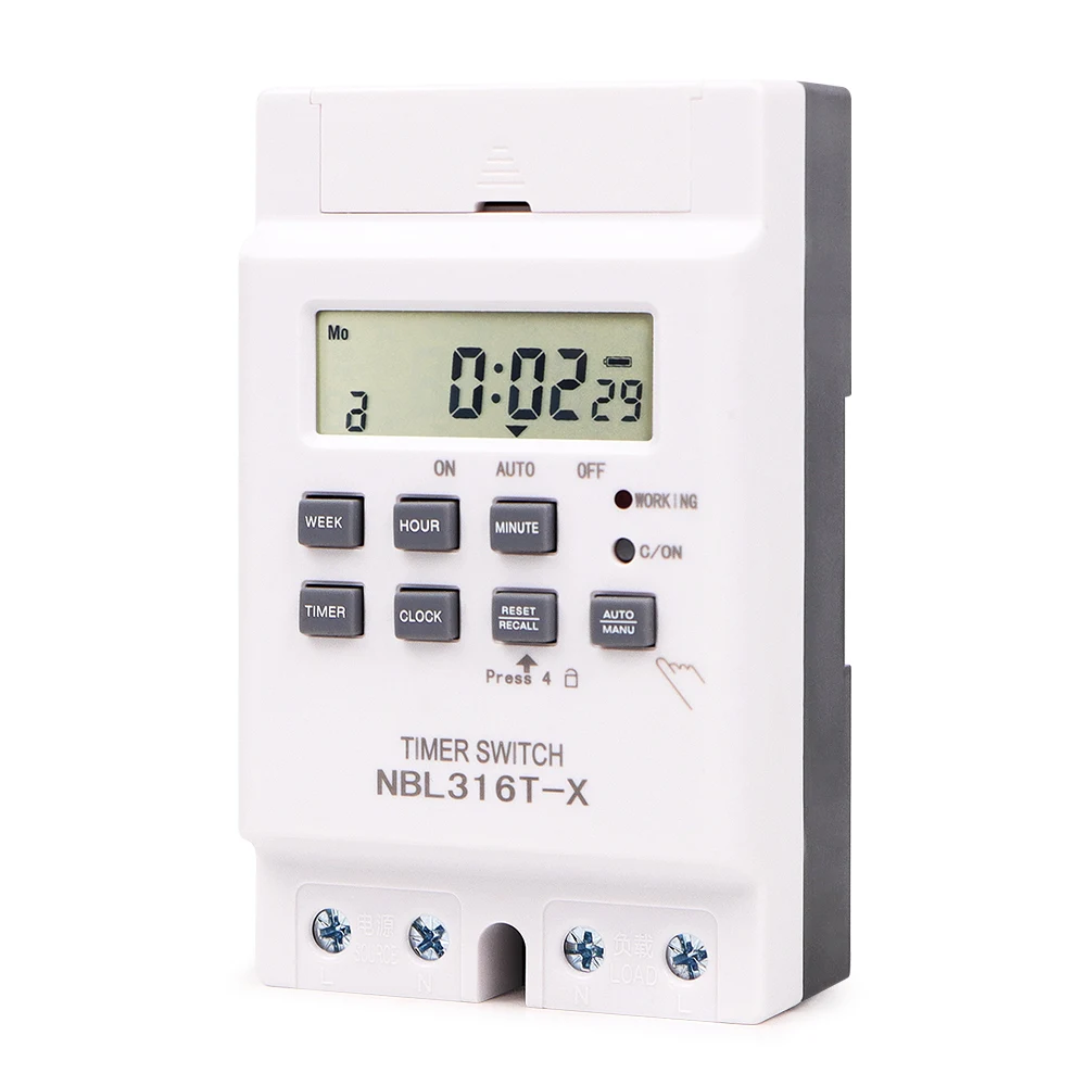 Good Quality KG316T-X KG316T-III AC 110V  220V 240V  White Digital Microcomputer Programmable Timer Control Switch