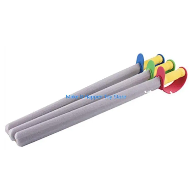 28EC 4 Pcs Foam Sword Shield Toy Set for Kids Pretend for Play Fake Sword for Warrior Knight Weapons Cosplay Performance