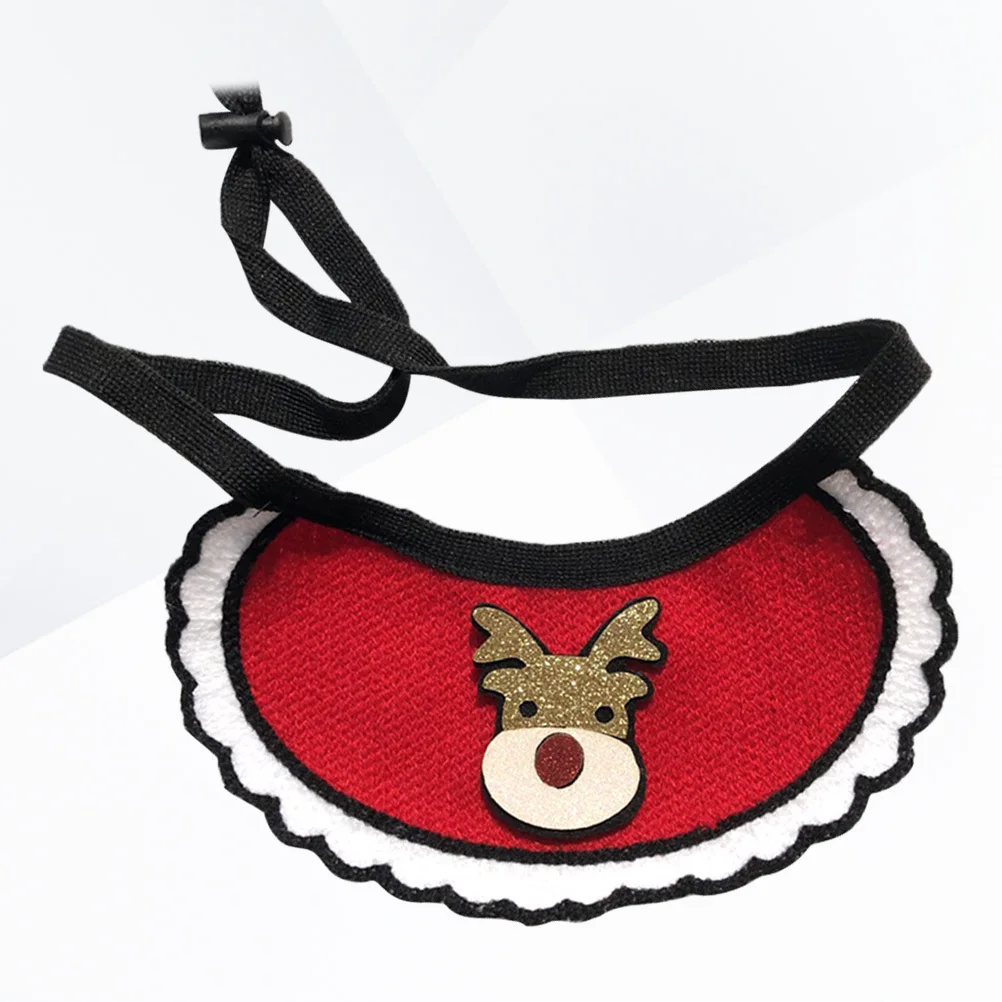 

Christmas Pet Bib Triangle Scarf Adjustable for Medium Large Dogs Cats Dog Collar Bib Dog Christmas Collar