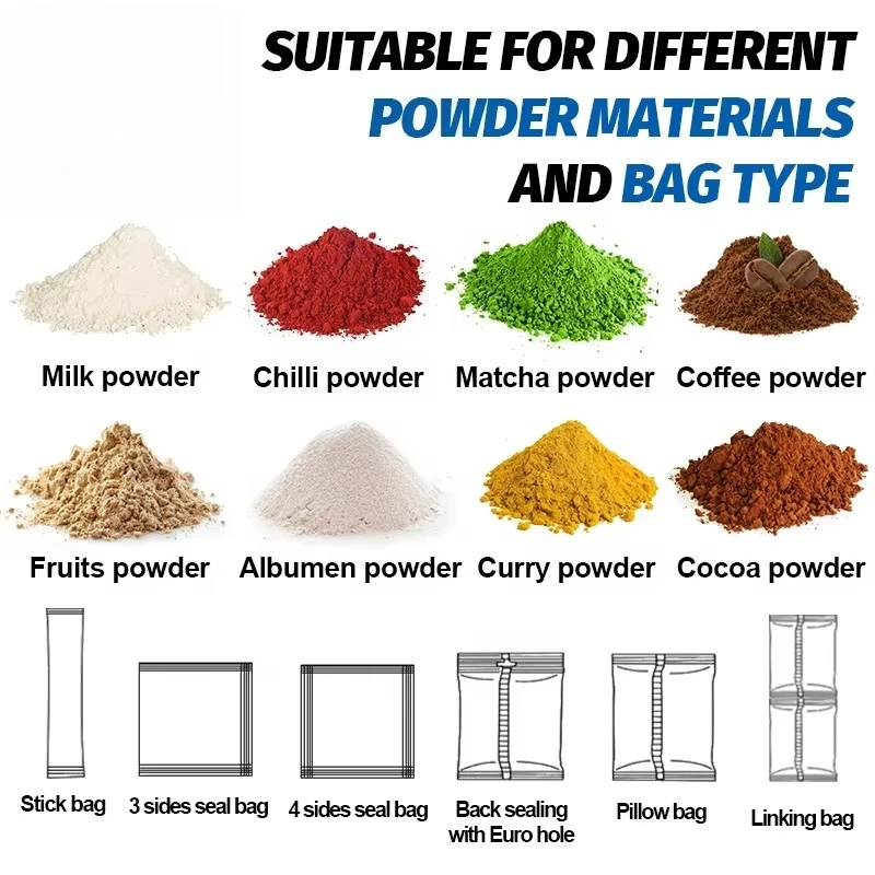 Customized 4 Side Seal Sachet Automatic Vertical Packing Machine Envasadora Chili Pepper Coffee Powder Emballage Commercial Use