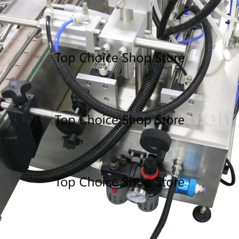 GT2T Double‑Head Pneumatic Liquid Paste Filling Machine For Sauce Honey Glue Bottling Processing 5
