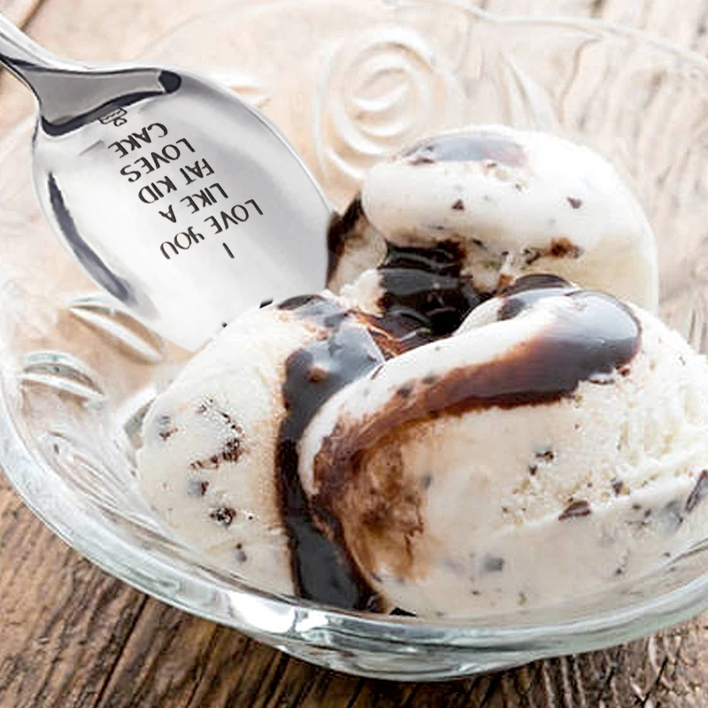 2023 Valentines Day Gift Anniversary Gift for Boyfriend Stainless Steel Spoon Good Morning Handsome Present Wedding Gifts