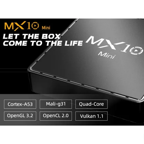 Imagen 2 del producto MX10 MINI dispositivo de transmisión 4K 1GB RAM 8GB ROM WiFi 2,4G/5G BT4.1 Android TV Box Google TV 2025 reproductor multimedia compacto más Popular