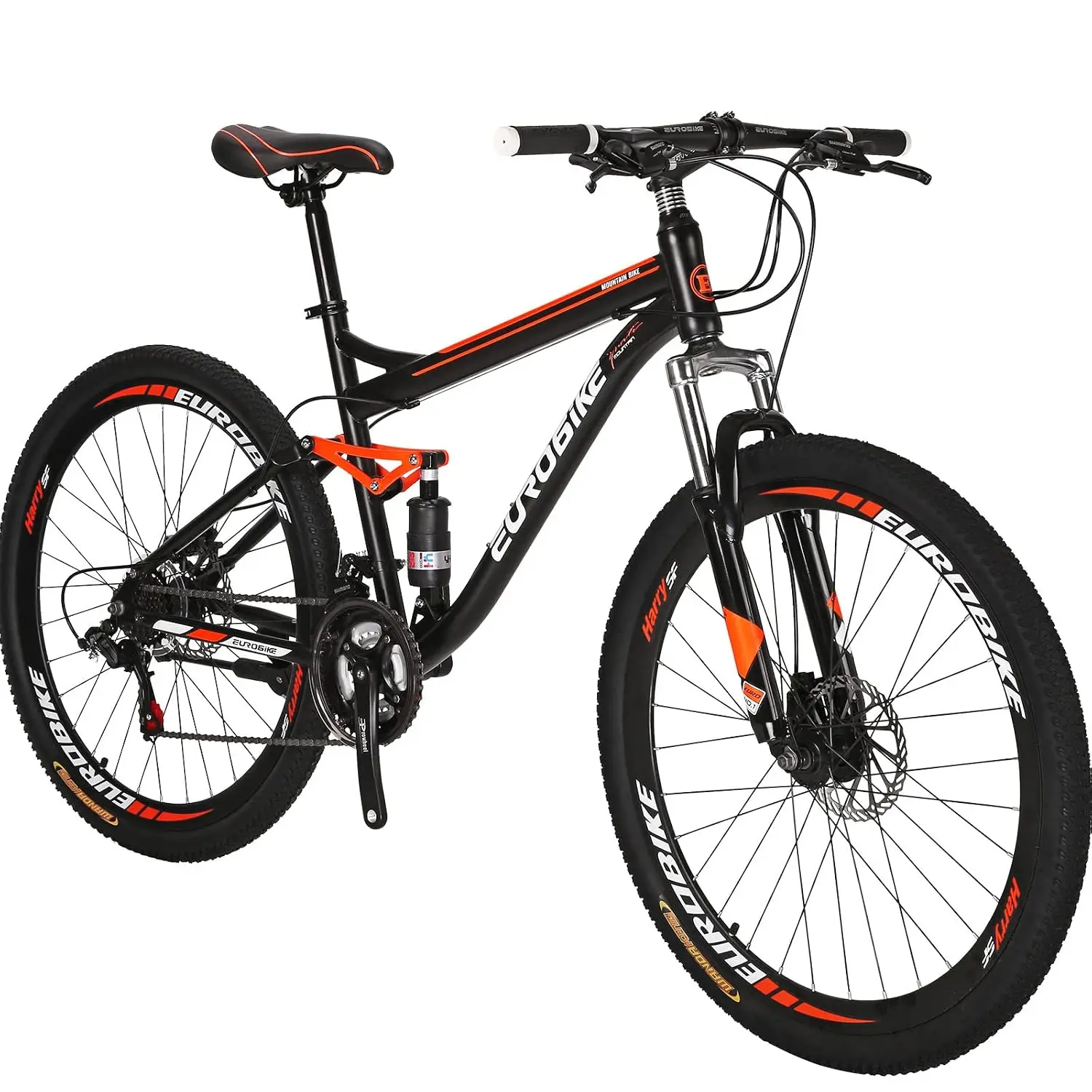 Mountain Bike,21 Speed with Suspension Fork, 27.5 inch Hardtail Mountain Bike for Youth/Men Womens Bike Disc Brakes Bicycle