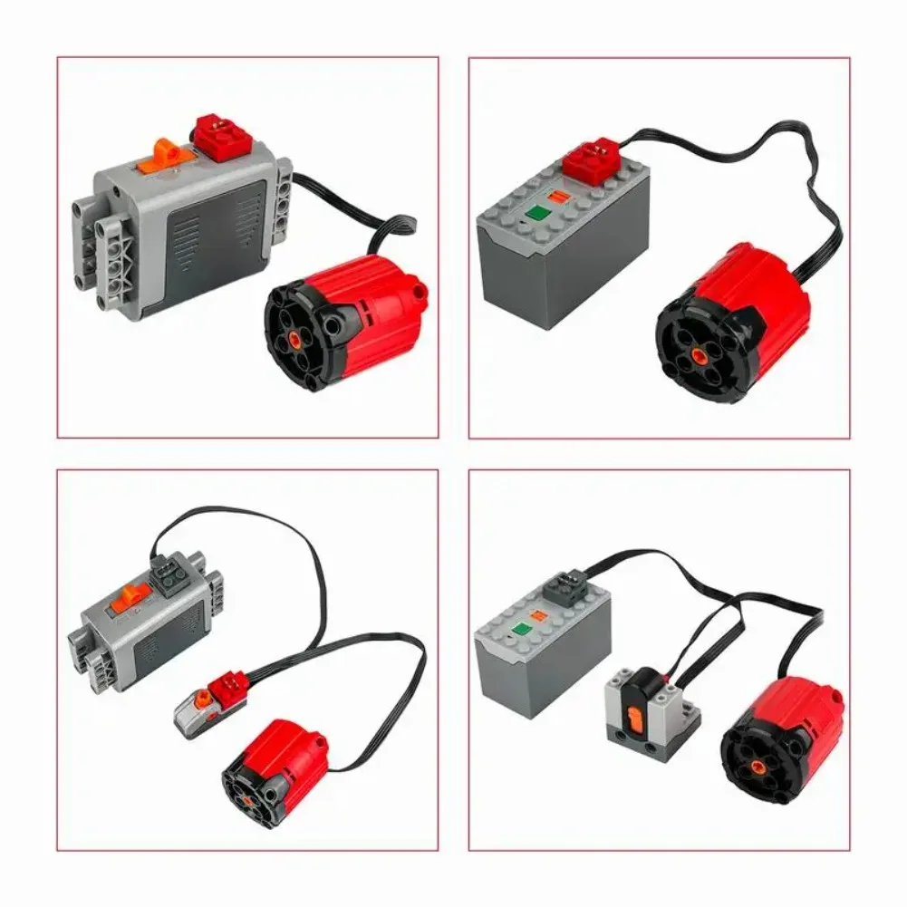 8882 XL Motor Red PLus bloques de construcción piezas de tecnología MOC funciones de energía Motor de potencia para logoeds DIY coche camión Power Up