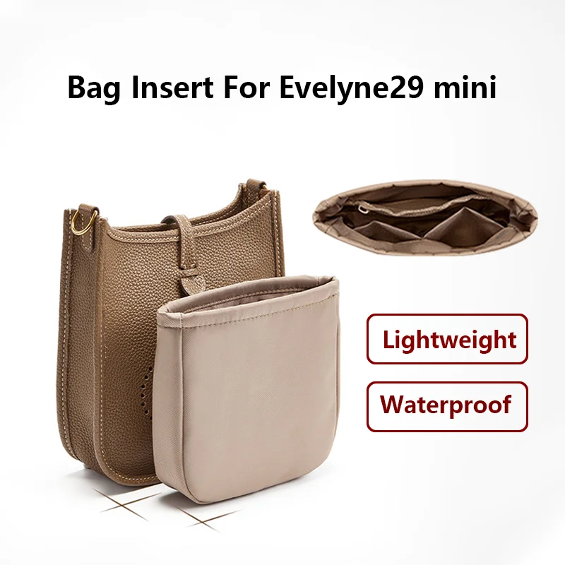 Nylon Bag Insert For Evelyn29 16 Mini Durable Bag Organizer Insert Storage Bag Support Waterproof Bag Liner Bag Accessories