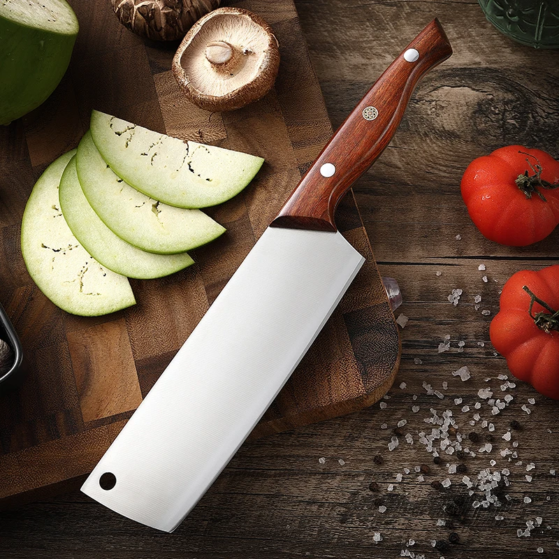 

TJ POP 6.5 Inch Nakiri Knife 5Cr15 Stainless Steel German Household Kitchen Knives Cutting Vegetable Knife Meat Slicing Knife