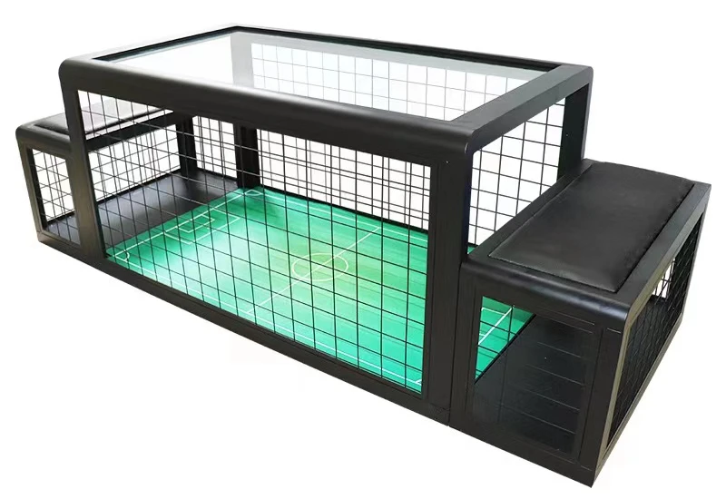 Nuovo gioco da tavolo con gabbia da calcio con diodo luminescente, tavolo da gabbia da calcio, sub-calcio di calcio seduto