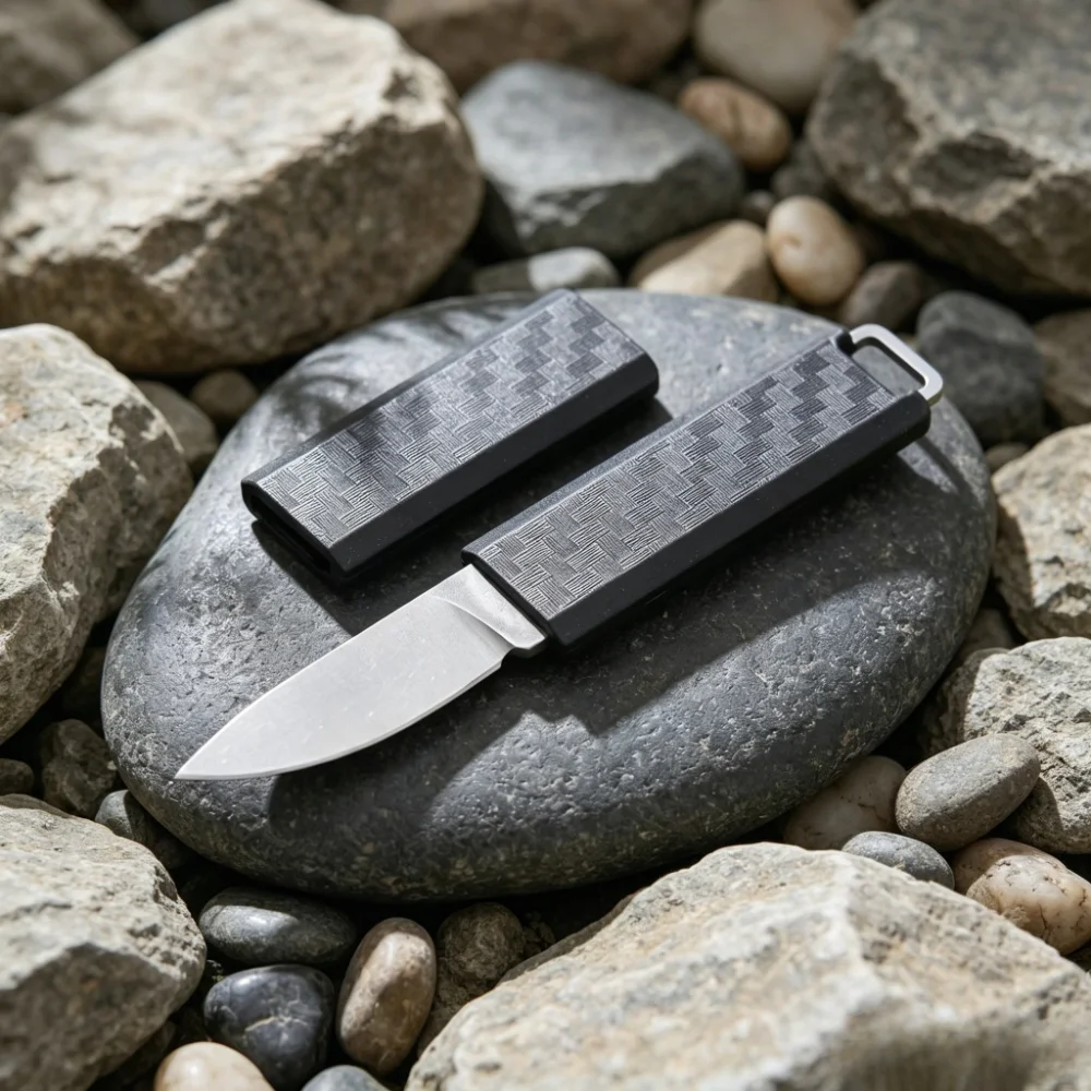 2425 8Cr13Mov Mini Pocket Fixed Blade Knife Wilderness Adventure Camping Hiking Fruit Cutter Fishing EDC Hiking Climbing Tool