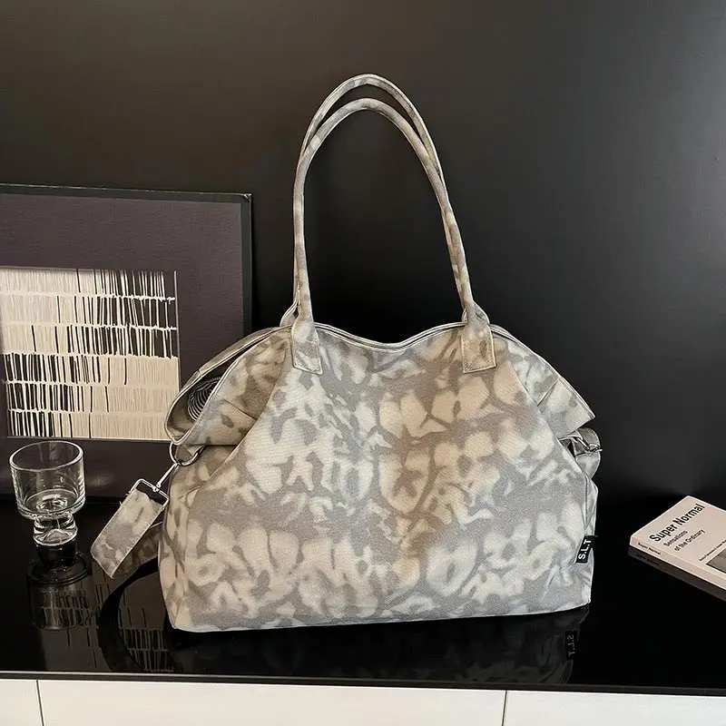 

Light Luxury Brand Designer Shoulder Bag Korean Style Casual Canvas Bag New Large-capacity Tote Bag Stylish Simple Commuter Bags