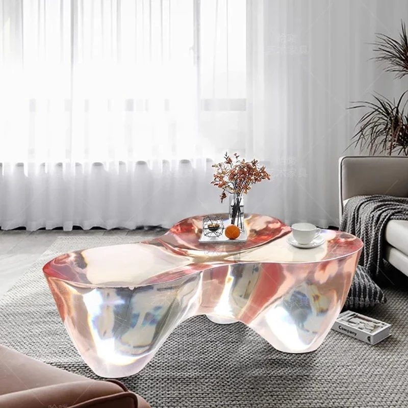 Luxury Modern Coffee Table Living Room Aesthetic Transform Coffee Table Unique Writing Designer Mesa Auxiliar Entrance Furniture