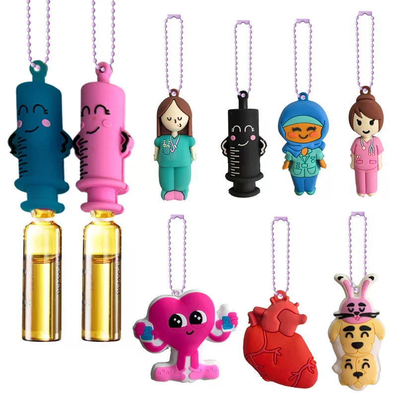 Ampoule Bottle Opener Keychain Syringe-Shaped Cutter Nurse Doctor Ampoule Bottle Opener Aid Medication Vial Breaker Tool